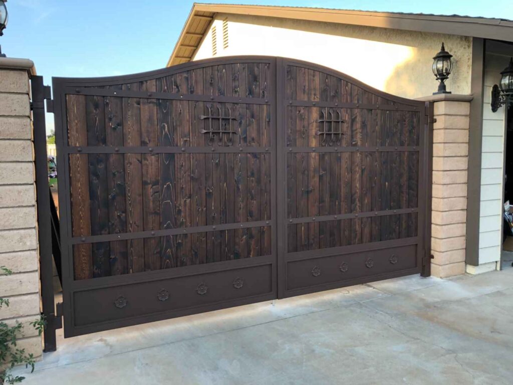 Residential Wood Iron Gate