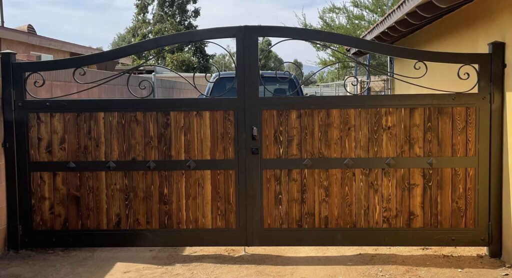 Residential Wood Steel Gate